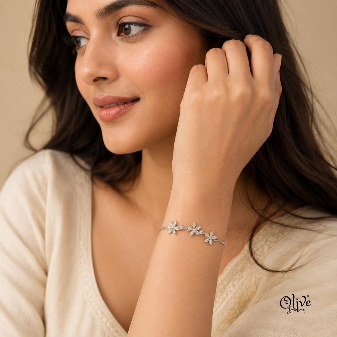 Stainless Steel Bracelets - 064(Silver Shade)