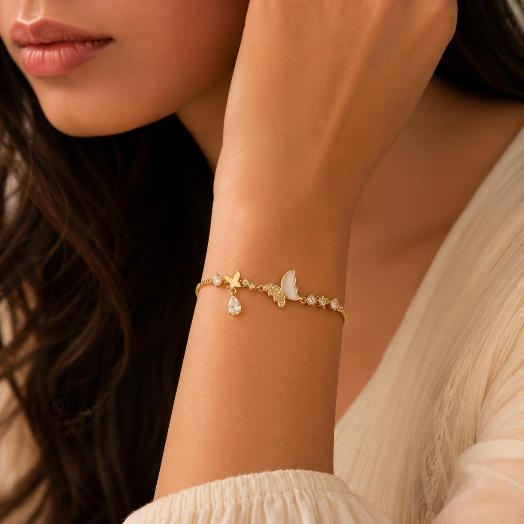 Stainless Steel Bracelets - 065(Gold Shade)
