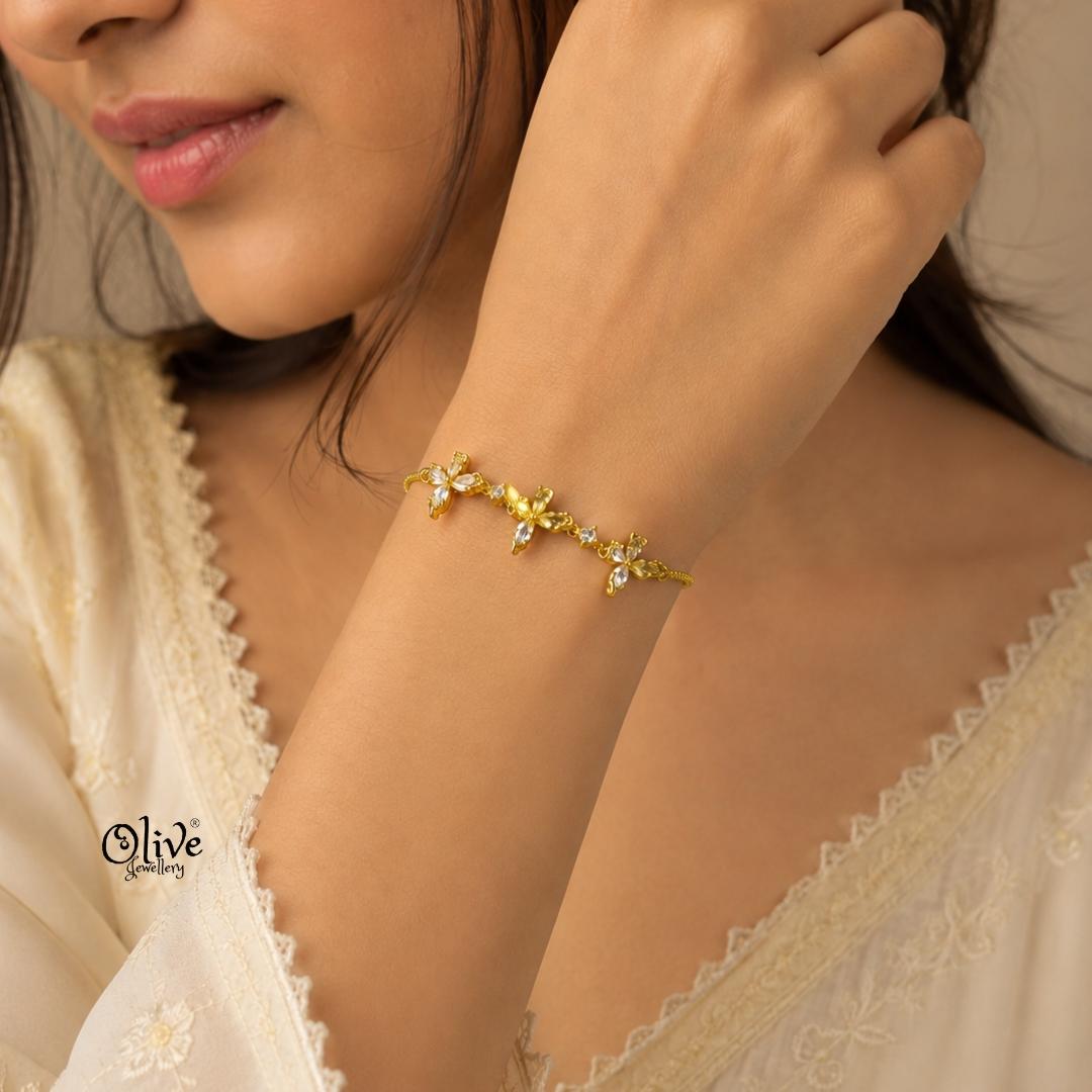 Stainless Steel Bracelets - 066(Gold Shade)