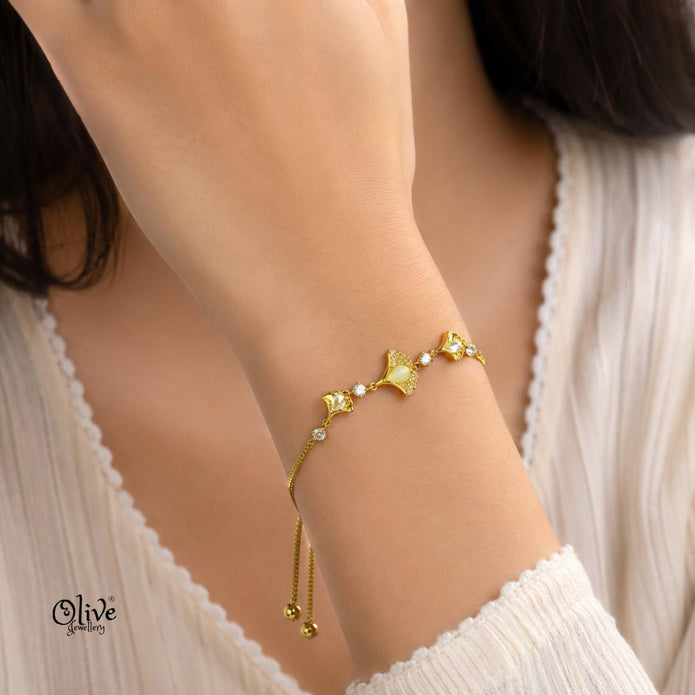 Stainless Steel Bracelets - 075(Gold Shade)