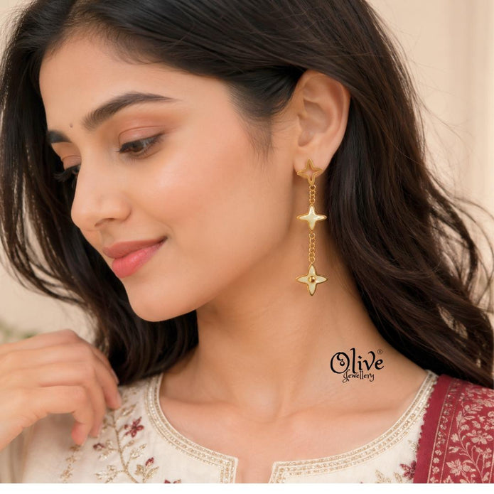 Stainless Steel Earrings - 186