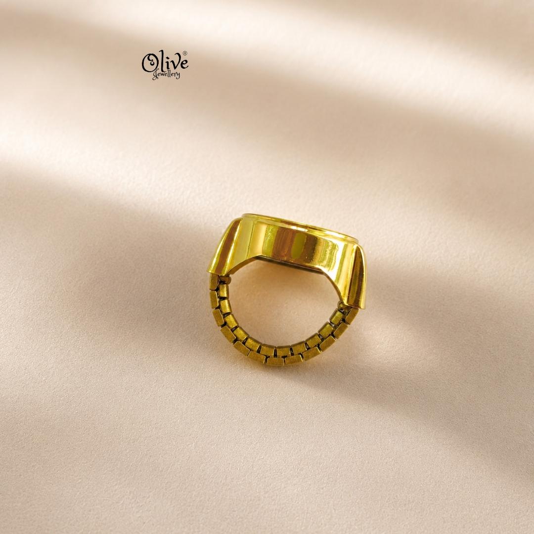 Stainless Steel Fingerring Watch-009