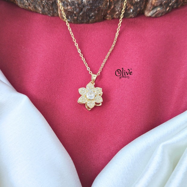 Flower-Spinning Pendant-Gold- Shade