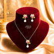 Scarlet Lotus Pearl Necklace Set