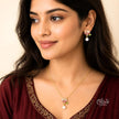 Scarlet Lotus Pearl Necklace Set
