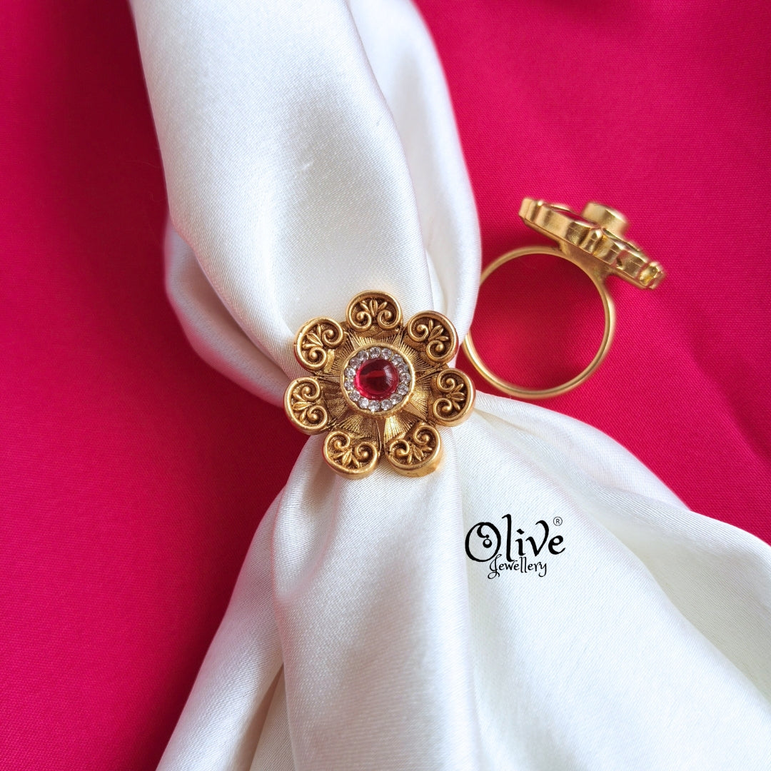 Matt Finish Finger Ring-012