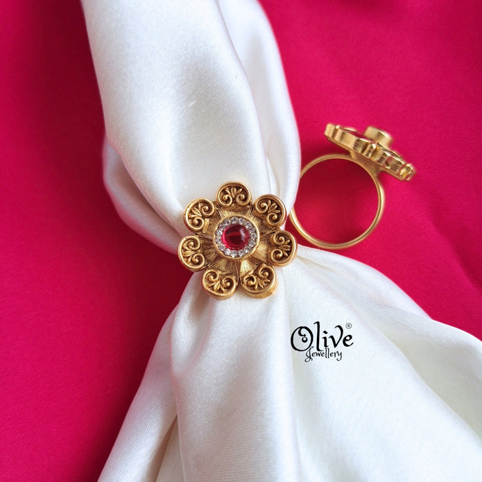 Matt Finish Finger Ring-012
