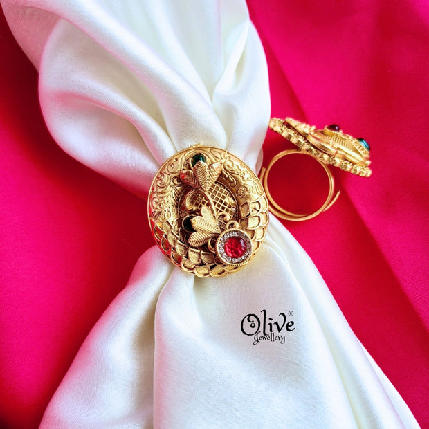 Matt Finish Finger Ring -021